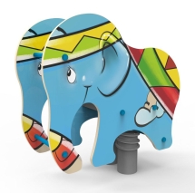 Качели на пружине «Слоник», паттерн "Фэнтази" КЧ036.02 Качели на пружине «Слоник», паттерн "Фэнтази" КЧ036.02