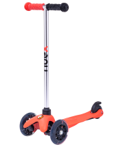 Самокат 3-колесный Zippy 3D, 120/80 мм, красный Самокат 3-колесный Zippy 3D, 120/80 мм, красный