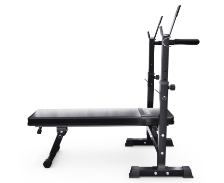 Усиленная скамья со стойками под штангу DFC MELKIN, фото 5