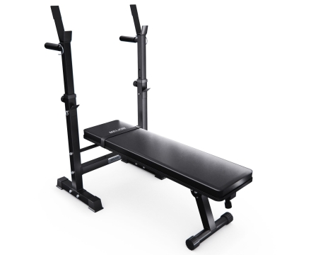 Усиленная скамья со стойками под штангу DFC MELKIN, фото 4