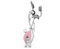 Велотренажер X-Bike DFC DavCreator, бело-розовый, фото 4