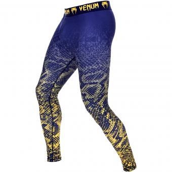Компрессионные штаны Venum Tropical Blue/Yellow, фото 1
