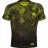 Компрессионная футболка Venum &quot;Fusion&quot; Compression T-shirt - Black Yellow Short Sleeves