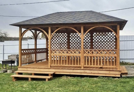 Прямоугольная беседка ДУШЕВНАЯ, фото 4