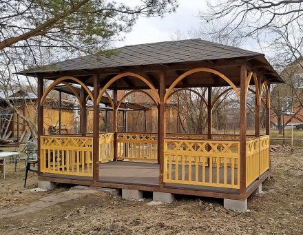 Прямоугольная беседка ДУШЕВНАЯ, фото 1