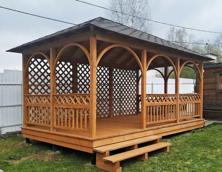 Прямоугольная беседка ДУШЕВНАЯ, фото 3