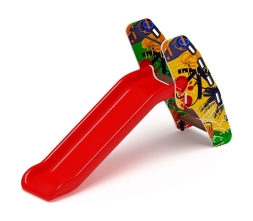 Горка пластиковая - ИО 42.01.05-04 - (красный скат) (Граффити)H=900, фото 4