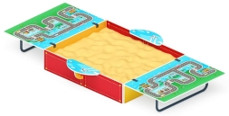 Песочница с крышкой средняя (Игра) - ИО 5.01.11-06, фото 1