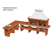 Печь Аристократ 7304 Радиальный кирпич красный