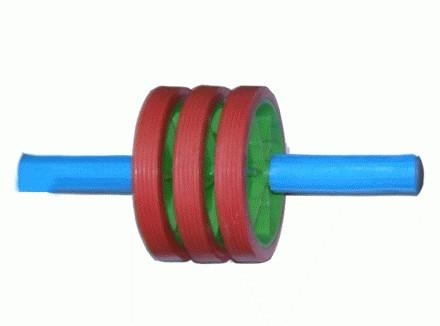 Ролик - каток тройной гимнастический малый, фото 1