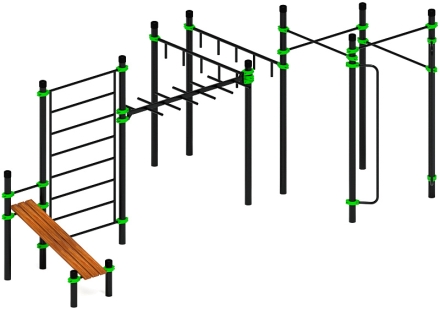 Воркаут ЛОВ 89 зеленый ВТ 101.14-02, фото 2