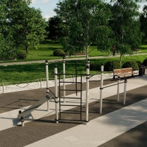 Спортивный комплекс для подготовки к сдаче норм ВФСК СВС-44 (Алюминий) Спортивный комплекс для подготовки к сдаче норм ВФСК СВС-44 (Алюминий)