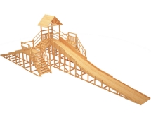 Зимняя деревянная горка "Зима Wood"-11 Зимняя деревянная горка "Зима Wood"-11