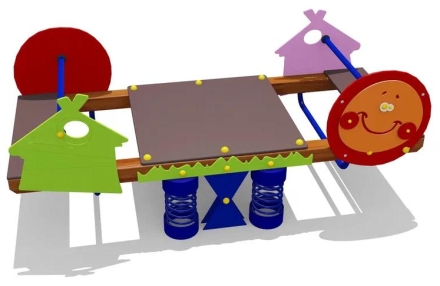 Качели-балансир двойные на пружинах 04653 для детской площадки, фото 1