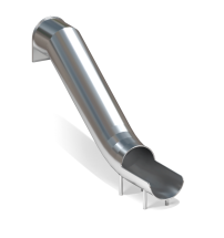 Горка ГН-03 H=2000 из нержавеющей стали для детской площадки