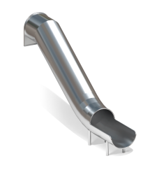 Горка ГН-03 H=2000 из нержавеющей стали для детской площадки