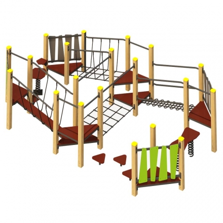 4-241 Полоса препятствий на брусе, фото 1