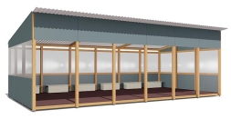 Теневой навес Классика ВСТ 1517 40 м2 для улицы, фото 1