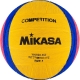 Мяч для водного поло &quot;MIKASA&quot;, резина, юношеский, размер 3, дл. окр. 61-63см, желто-сине-розовый
