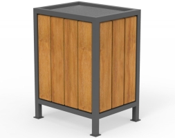 Урна с оцинкованным вкладышем Перфект 6, фото 1 Урна с оцинкованным вкладышем Перфект 6, фото 1