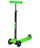 Самокат 3-колесный Snappy 3D, 120/80 мм, зеленый