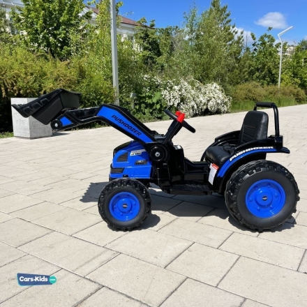 Электромобиль трактор с ковшом Harley Bella HL389-LUX синий, фото 4