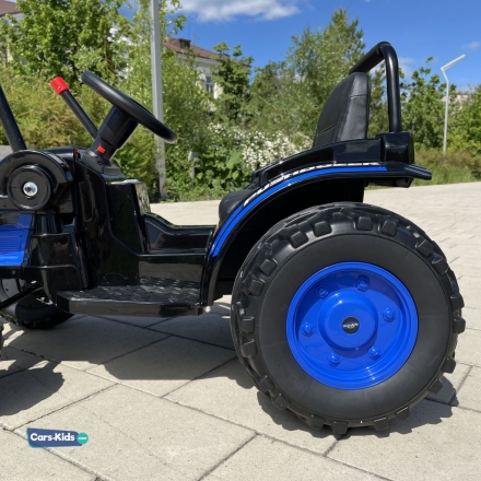 Электромобиль трактор с ковшом Harley Bella HL389-LUX синий, фото 5
