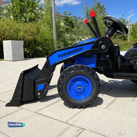 Электромобиль трактор с ковшом Harley Bella HL389-LUX синий, фото 3