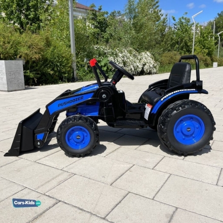 Электромобиль трактор с ковшом Harley Bella HL389-LUX синий, фото 2
