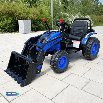 Электромобиль трактор с ковшом Harley Bella HL389-LUX синий, фото 1