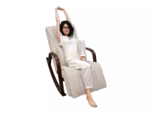 Массажное кресло качалка FUJIMO F2002 МСX Time2Chill Ivory (Tailor 2) Вишня