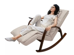 Массажное кресло качалка FUJIMO F2002 МСX Time2Chill Ivory (Tailor 2) Вишня, фото 5