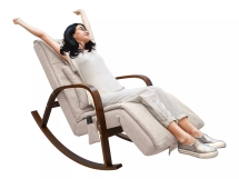 Массажное кресло качалка FUJIMO F2002 МСX Time2Chill Ivory (Tailor 2) Вишня