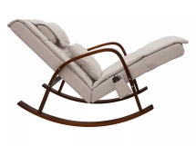 Массажное кресло качалка FUJIMO F2002 МСX Time2Chill Ivory (Tailor 2) Вишня