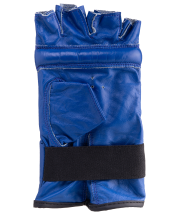 Перчатки снарядные ROYAL CMR-2076, шингарды, кожа, синие