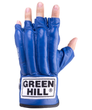 Перчатки снарядные ROYAL CMR-2076, шингарды, кожа, синие