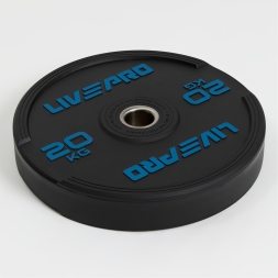 Бампированный диск LIVEPRO Rubber Bumper Plate 20 кг Бампированный диск LIVEPRO Rubber Bumper Plate 20 кг