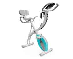 Велотренажер X-Bike DFC DavCreator, бело-голубой, фото 3