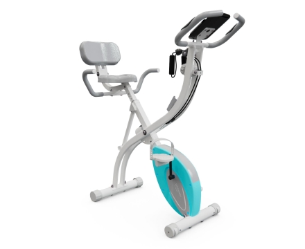 Велотренажер X-Bike DFC DavCreator, бело-голубой, фото 3