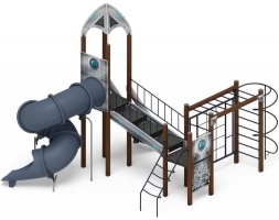 Детская игровая площадка Космопорт горка Н 2000 ДИК 2.14.09-01, фото 1 Детская игровая площадка Космопорт горка Н 2000 ДИК 2.14.09-01, фото 1