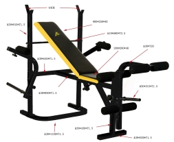 Скамья под штангу DFC D002, фото 2