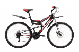 Велосипед Challenger Genesis Lux черно-красный 18&quot;