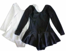 Купальник гимнастический дет. с юб.белый р.XL 0700