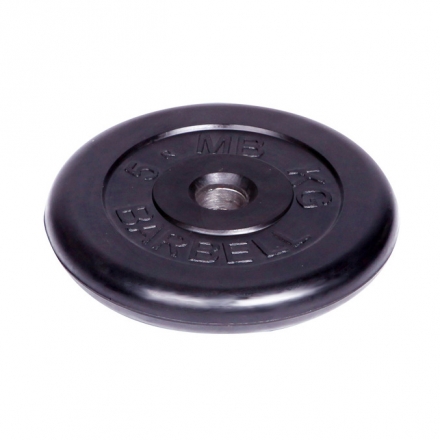 Диск обрезиненный Barbell d 51 мм чёрный 5 кг, фото 1