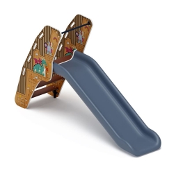 Горка пластиковая - ИО 42.01.05-05 - (серый скат) (Картонное королевство)H=900, фото 1