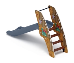 Горка пластиковая - ИО 42.01.05-05 - (серый скат) (Картонное королевство)H=900, фото 2