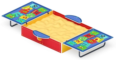 Песочница с крышкой средняя (Арифметика) - ИО 5.01.11-07, фото 4