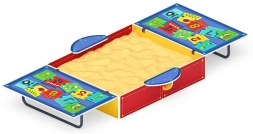 Песочница с крышкой средняя (Арифметика) - ИО 5.01.11-07, фото 1