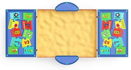 Песочница с крышкой средняя (Арифметика) - ИО 5.01.11-07, фото 5