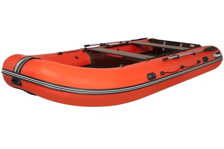 Моторная лодка ПВХ Фрегат 430 FM Light Jet/L/S (ФМ Лайт Джет/Л/С) Зеленый, фото 4